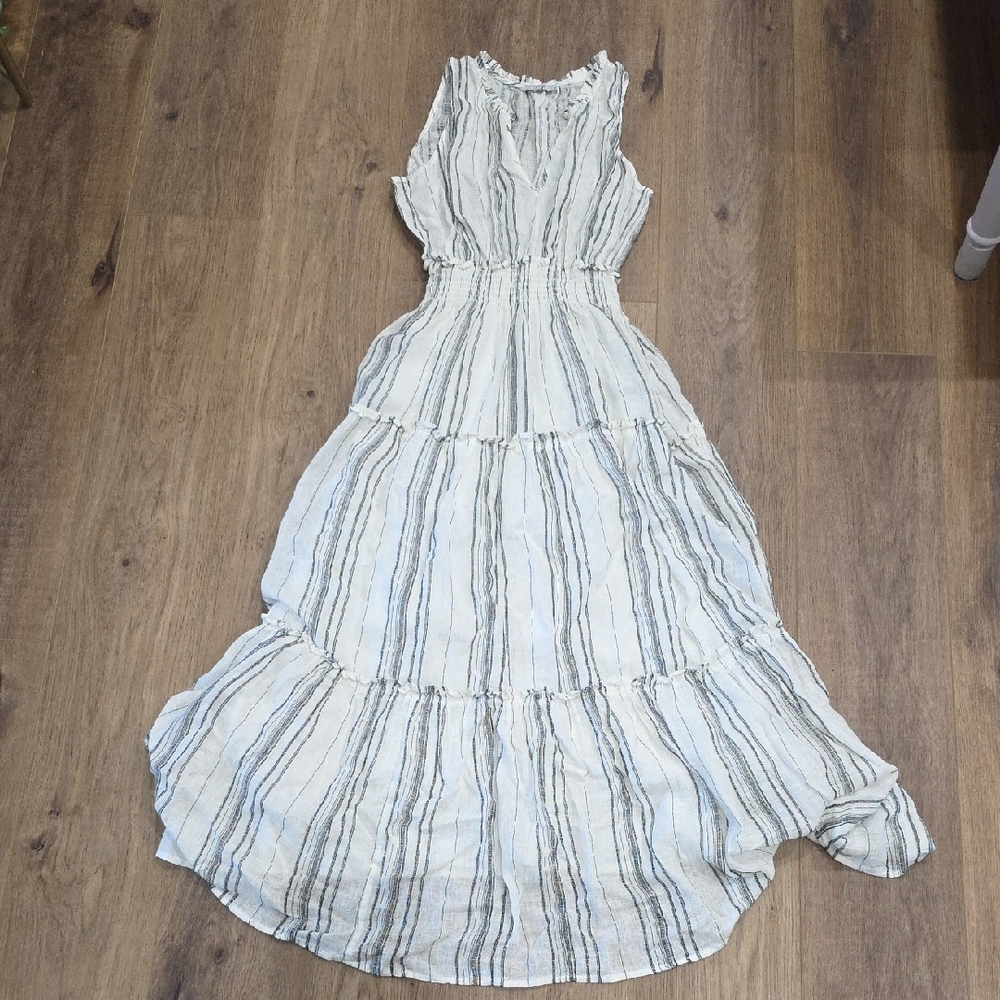 RAILS LouLou Black/ White Striped Dress Size M